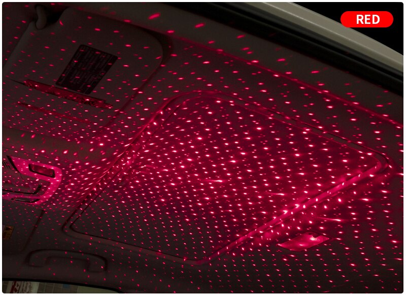 LED Starry Sky Lamp Car Laser Star Roof Light 5V USB Powered Galaxy Star Atmosphere Light Projector Lamp For Room Ceiling Decor