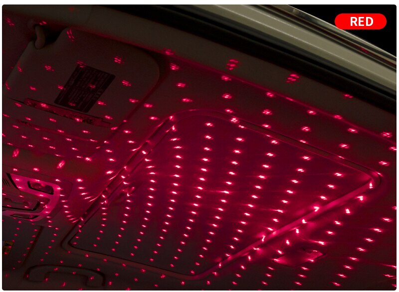 LED Starry Sky Lamp Car Laser Star Roof Light 5V USB Powered Galaxy Star Atmosphere Light Projector Lamp For Room Ceiling Decor